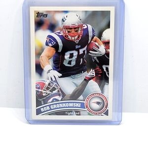 Gronkowski Patriots trading card